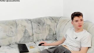 casualtwinks - Video interview gay-anal close-up creamy- crossdresser